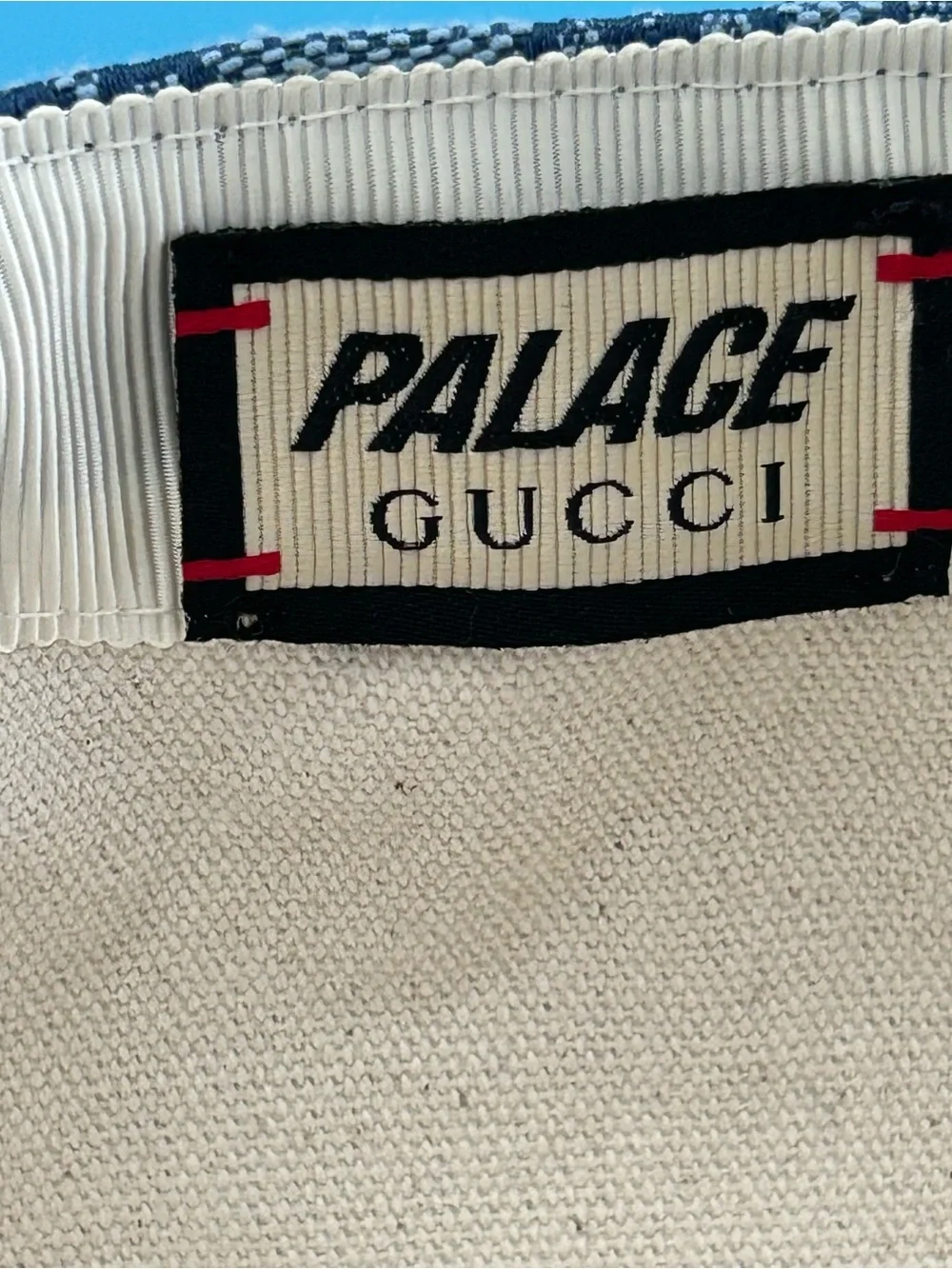Gucci Grey Monogram Baseball Cap with Navy Logo